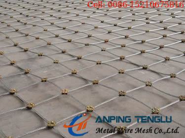 Cuerda de acero inoxidable Mesh With Square Openings Decoration y uso de la seguridad