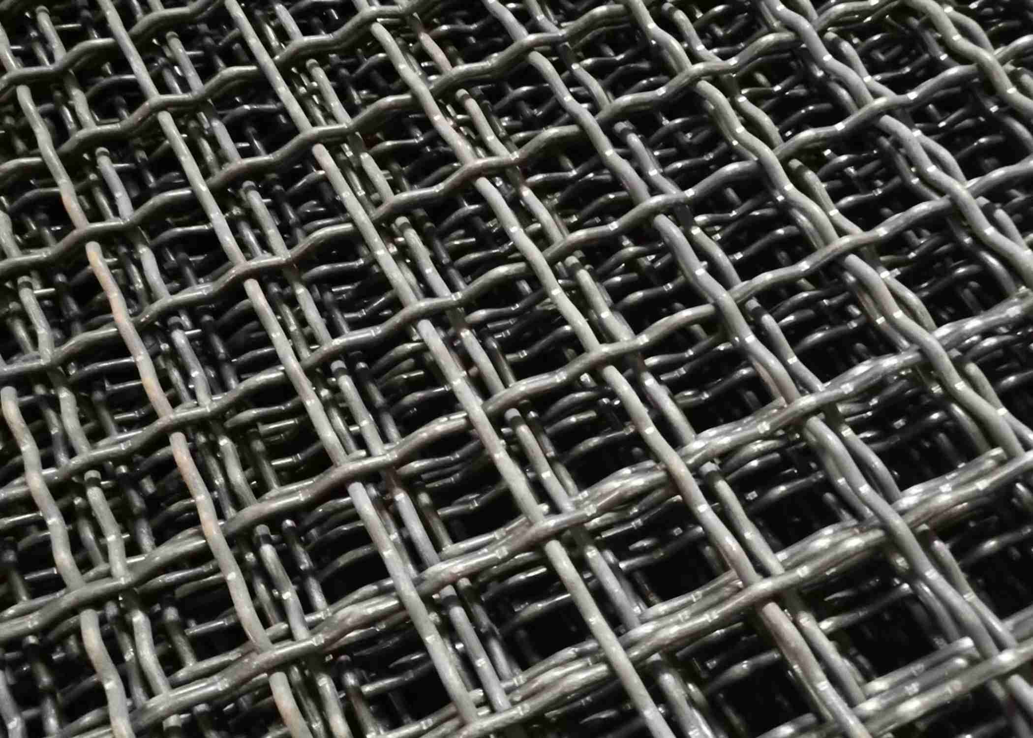Malla de alambre prensada de acero inoxidable 1.5m m a 6m m, de AISI acero galvanizado ASTM Mesh Screen