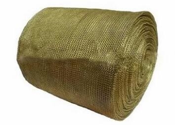 Alambre hecho punto de cobre amarillo Mesh For Oil Gas Separation y filtración