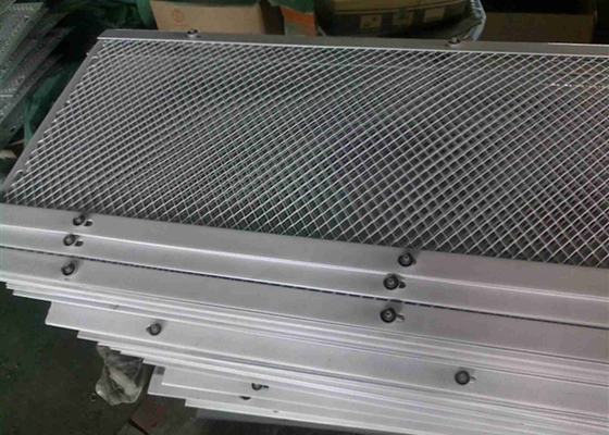 Malla aplanada de metal expandido de acero suave utilizada en la construcción
