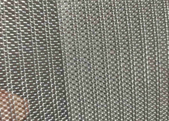 Tipo revestimiento duro de Precrimped de la fachada del edificio de Mesh Decorative Metal Mesh For