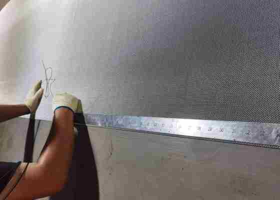 Pantalla de seguridad de acero inoxidable para ventanas y puertas 304 316, tamaño de malla 9.5, con recubrimiento de polvo/PVC