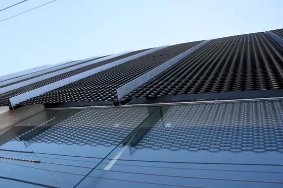 Material de diseño de la pared de cortina de malla de pantalla metálica de aluminio galvanizado