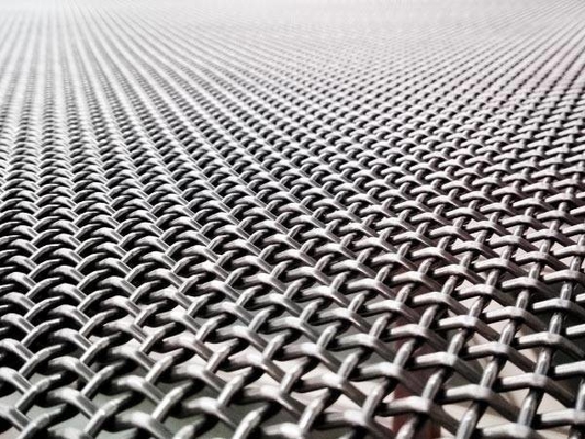 Alambre prensado de acero Mesh Quarry Screen de alto carbono diámetro de 1.37m m a de 12.7m m