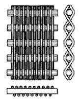 Alambre holandés llano reverso Mesh With High Mechanical Stability de la armadura (RPDW)