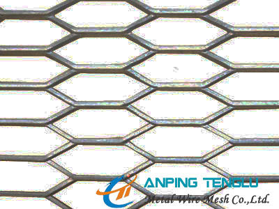 El agujero hexagonal amplió el metal con el acero inoxidable, placas de aluminio