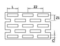 Metal perforado del agujero de la ranura, tamaño del agujero de 2*20m m con 0,8 gruesos de to1.5mm