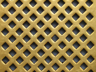 Malla metálica perforada de cobre amarillo para la decoración y el filtro, con de alta resistencia