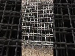 Panel de malla de pantalla vibrante de 65mn 30m x 2m para la detección de agregados