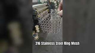 Malla de anillo SS316